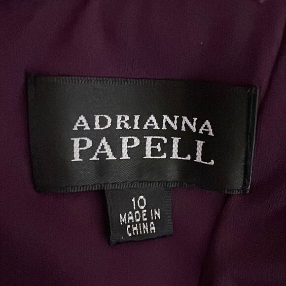 Adrianna Papell Abstract Floral Print Ruched Sheath Dress Size 10 - Picture 10 of 12